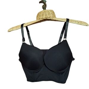 Daisy Fuentes Black Longline BRA Underwire 34B